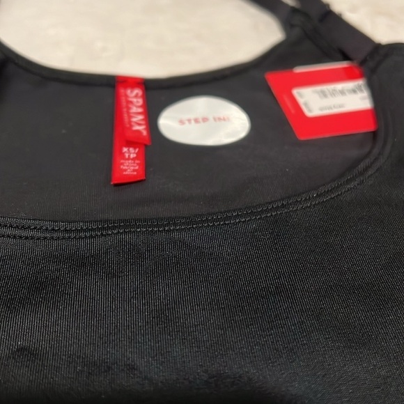 NWT spanks black open bust shaping Cami suit your fancy shapewear - Picture 3 of 3